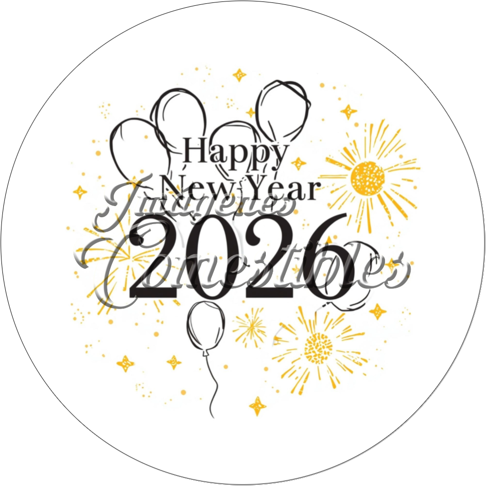 Oblea comestible - Año nuevo 2026-10