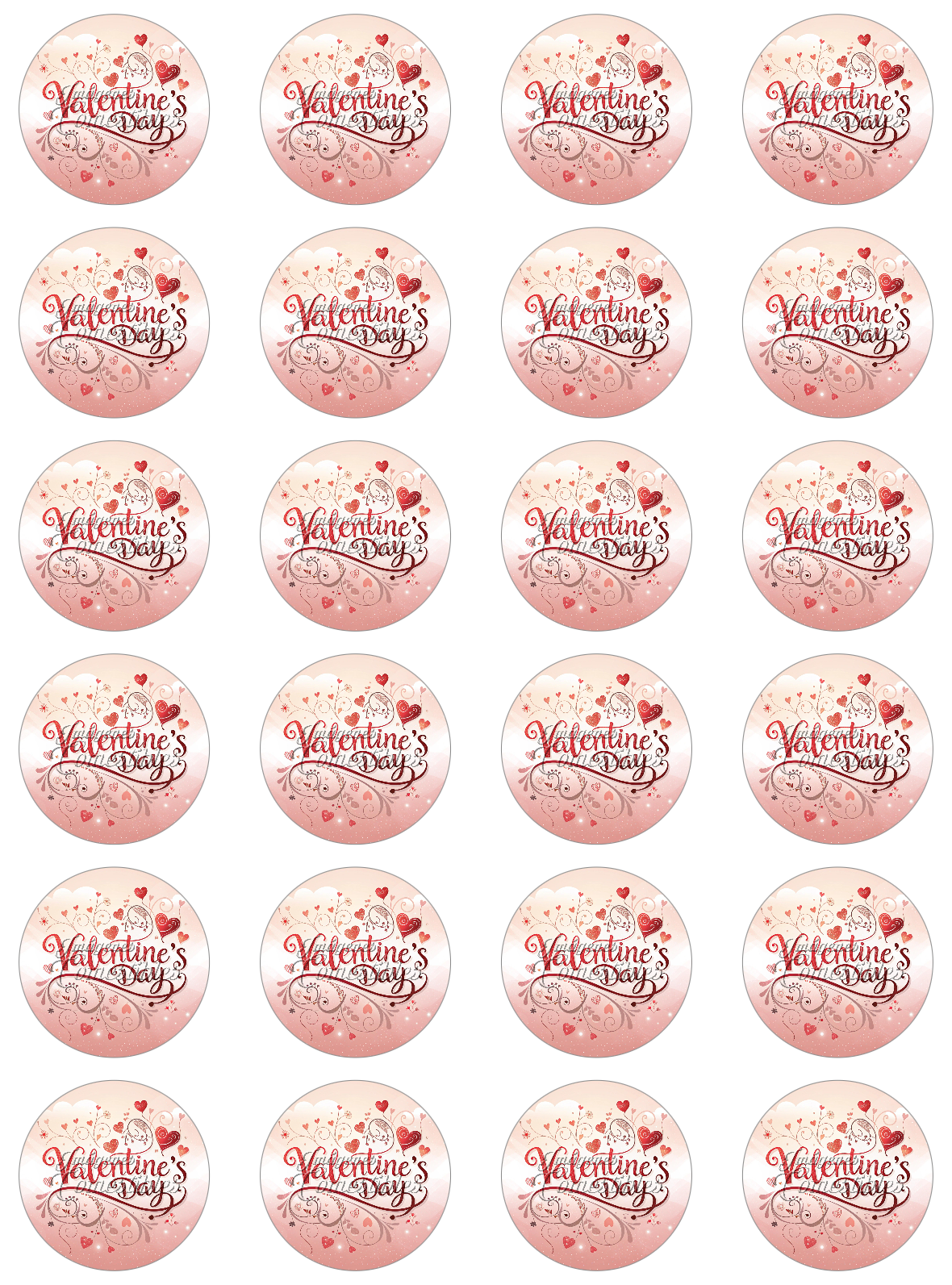 Hoja de azúcar 0.50 - San Valentín-D