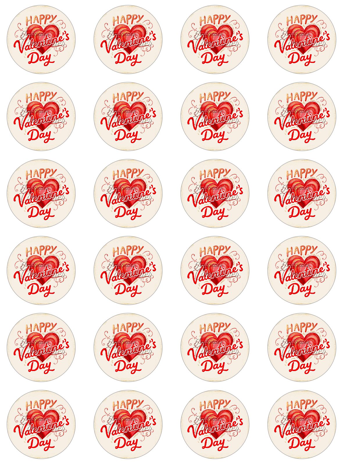 Hoja de azúcar 0.50 - San Valentín-E