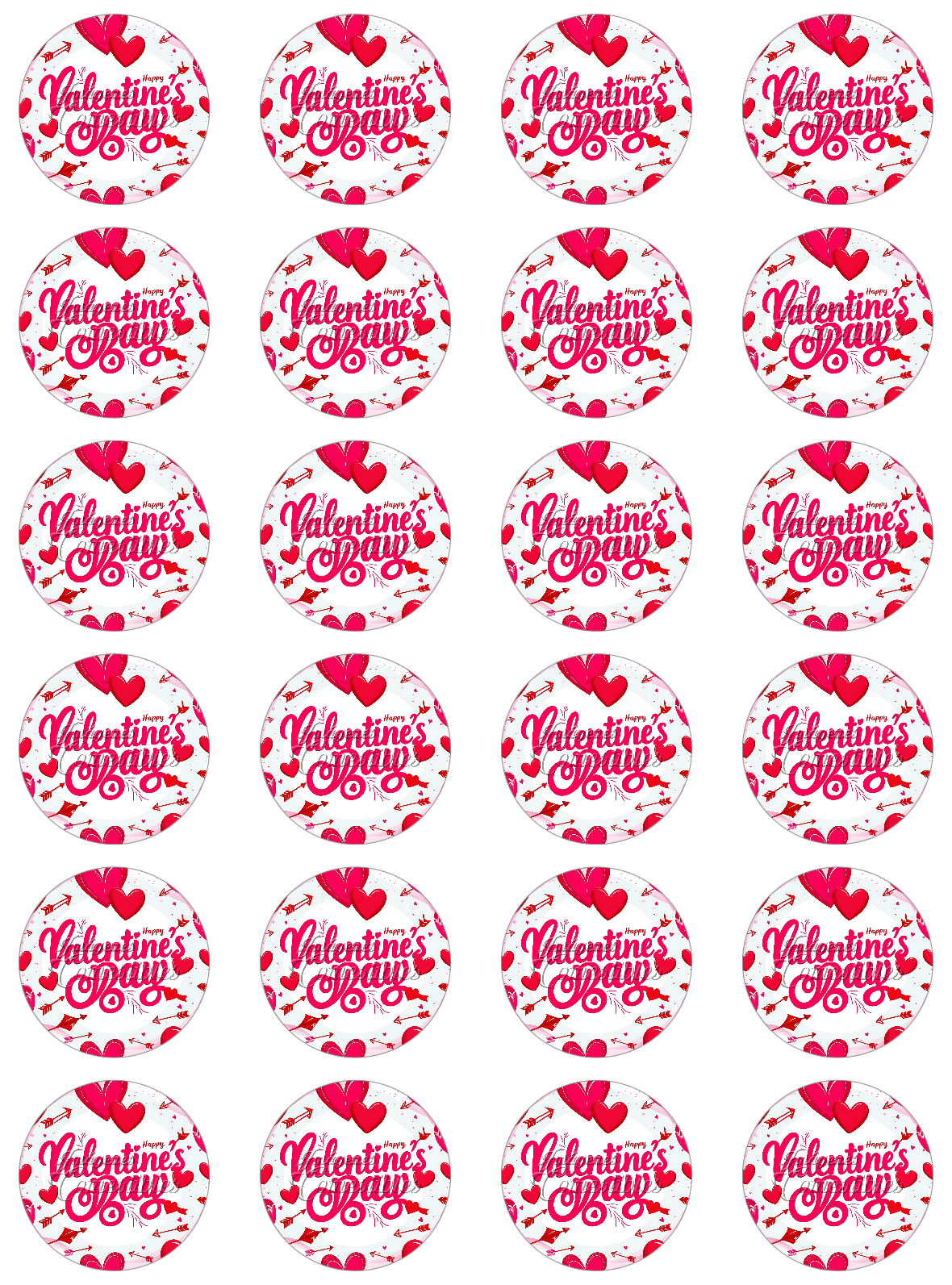 Hoja de azúcar 0.50 - San Valentín-F