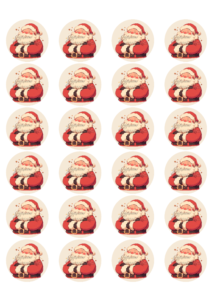 Hoja de azúcar 0.50 - Santa Claus-01
