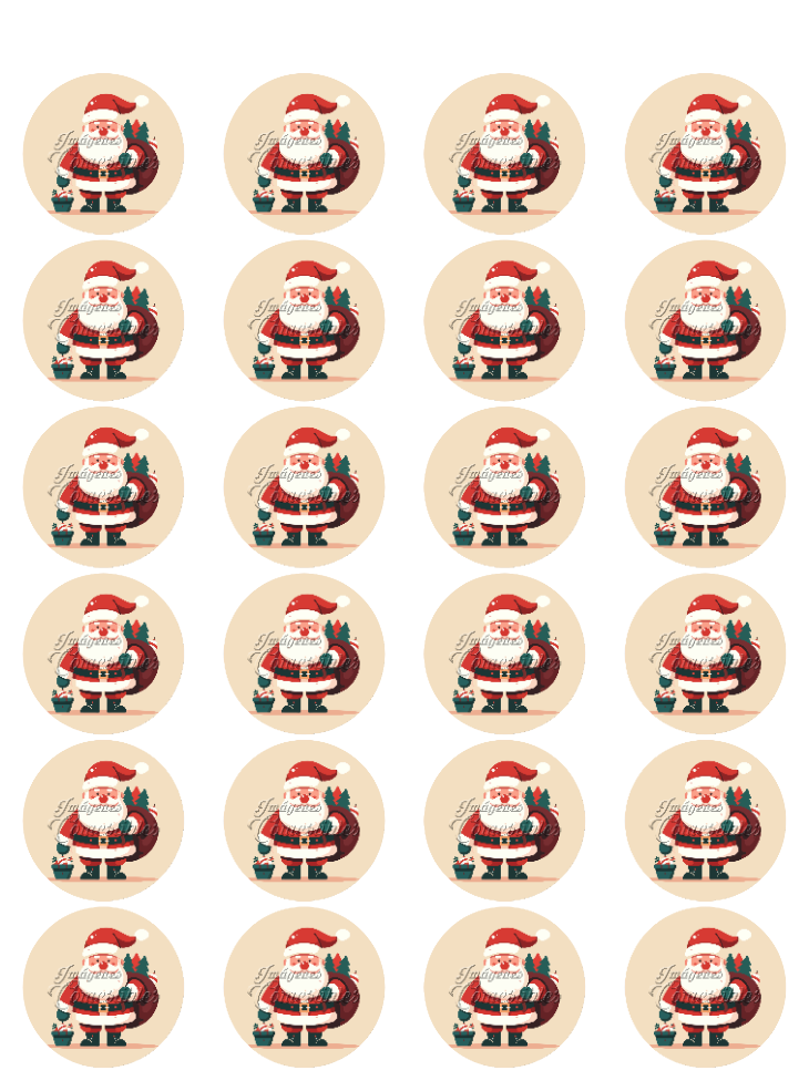 Hoja de azúcar 0.50 - Santa Claus-03