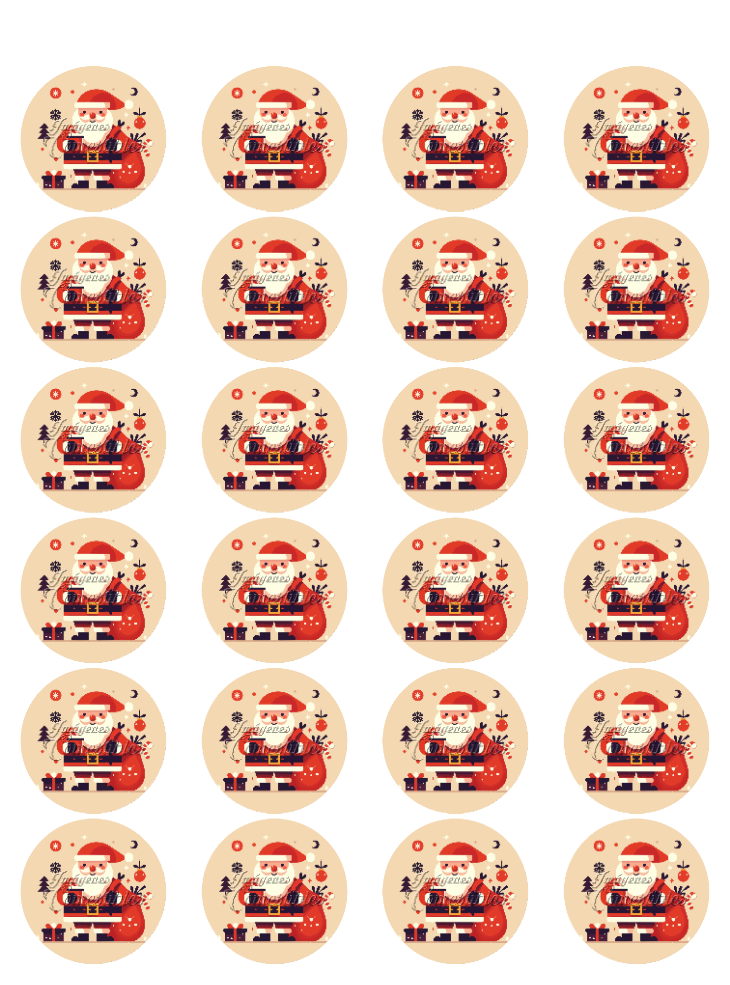 Hoja de azúcar 0.50 - Santa Claus-04