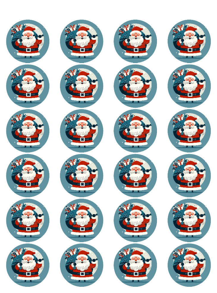 Hoja de azúcar 0.50 - Santa Claus-06