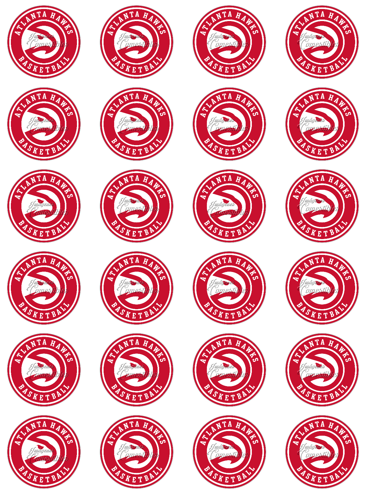 Impresión comestible – Atlanta Hawks | Imágenes Comestibles