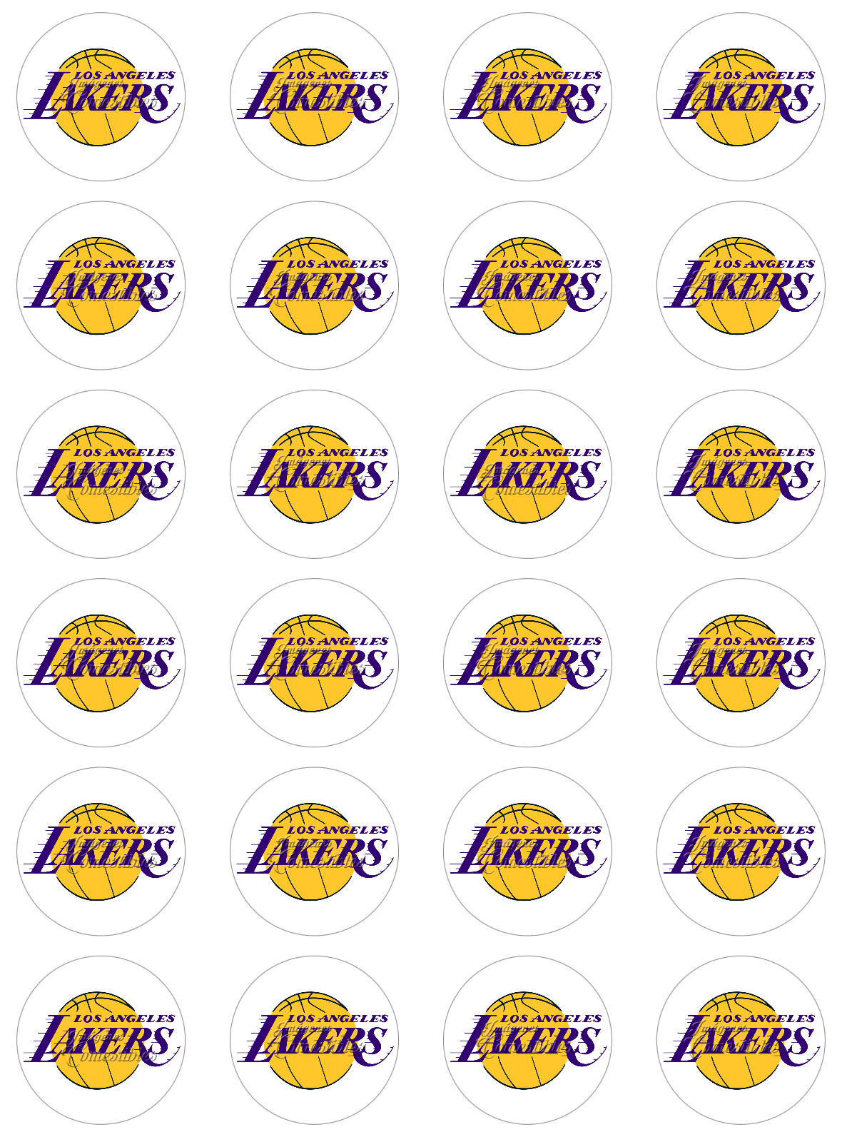 Hoja de azúcar 0.50 - Los Angeles Lakers