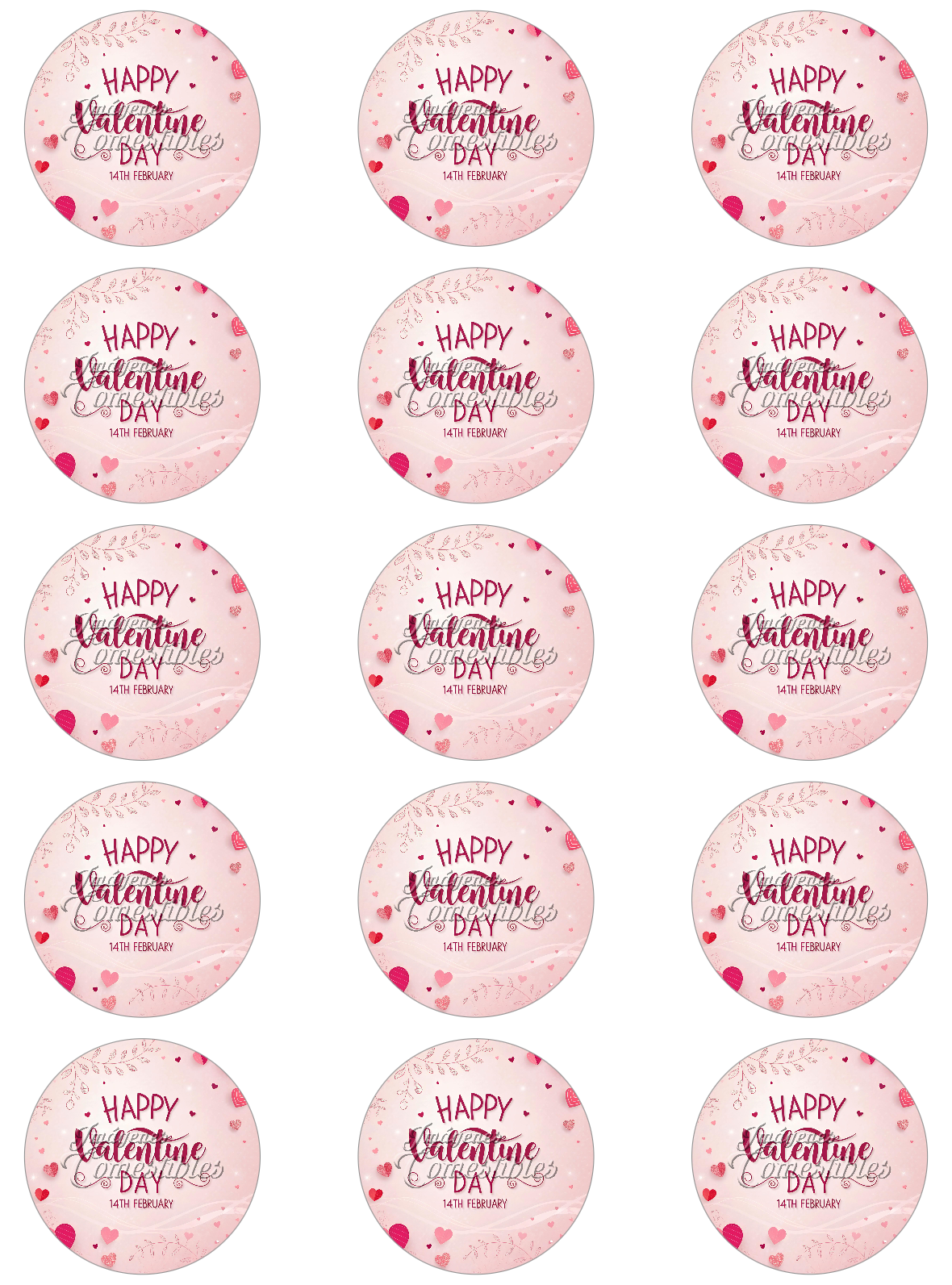 Hoja de azúcar 0.50 - San Valentín-A