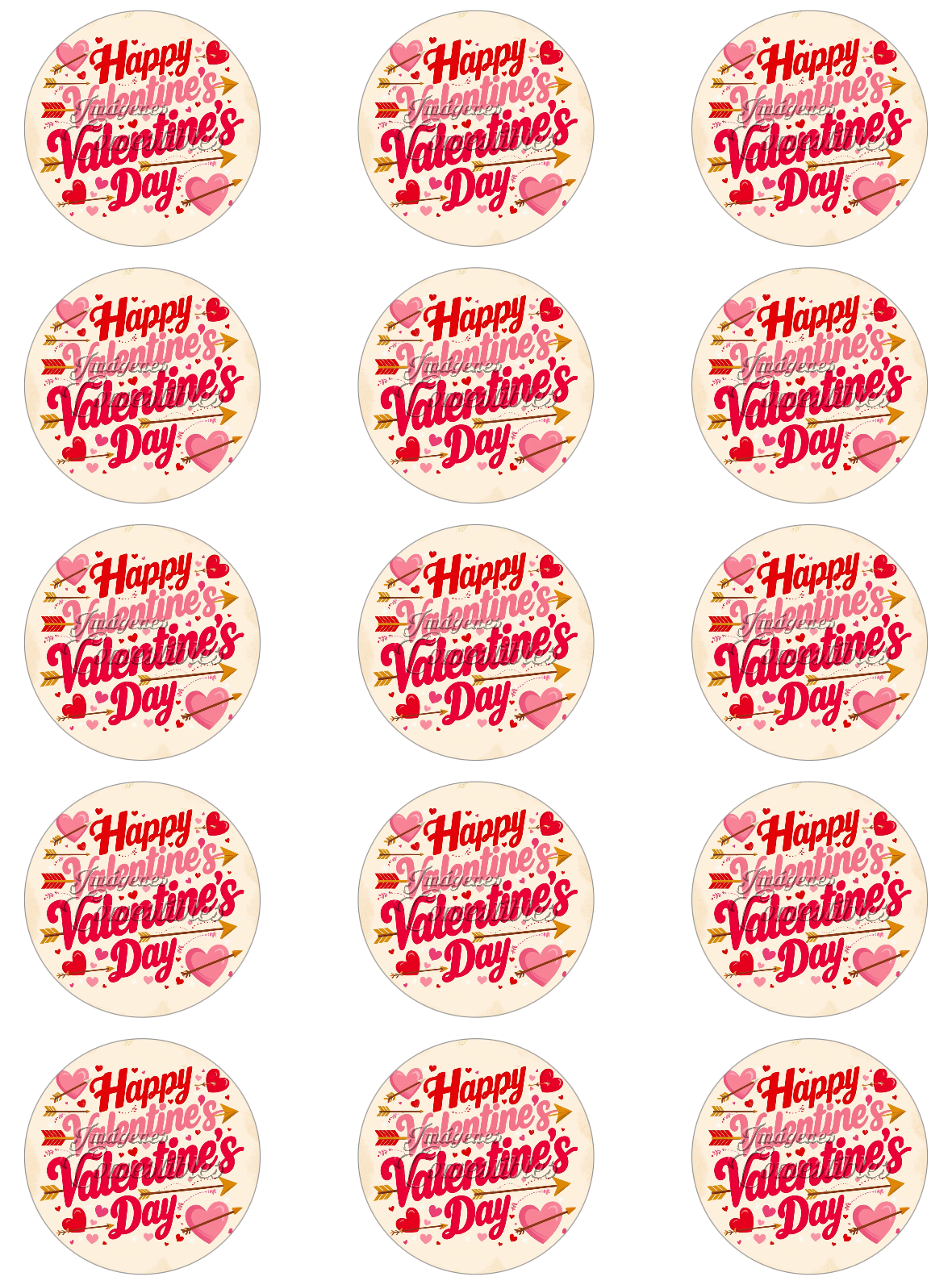 Hoja de azúcar 0.50 - San Valentín-C