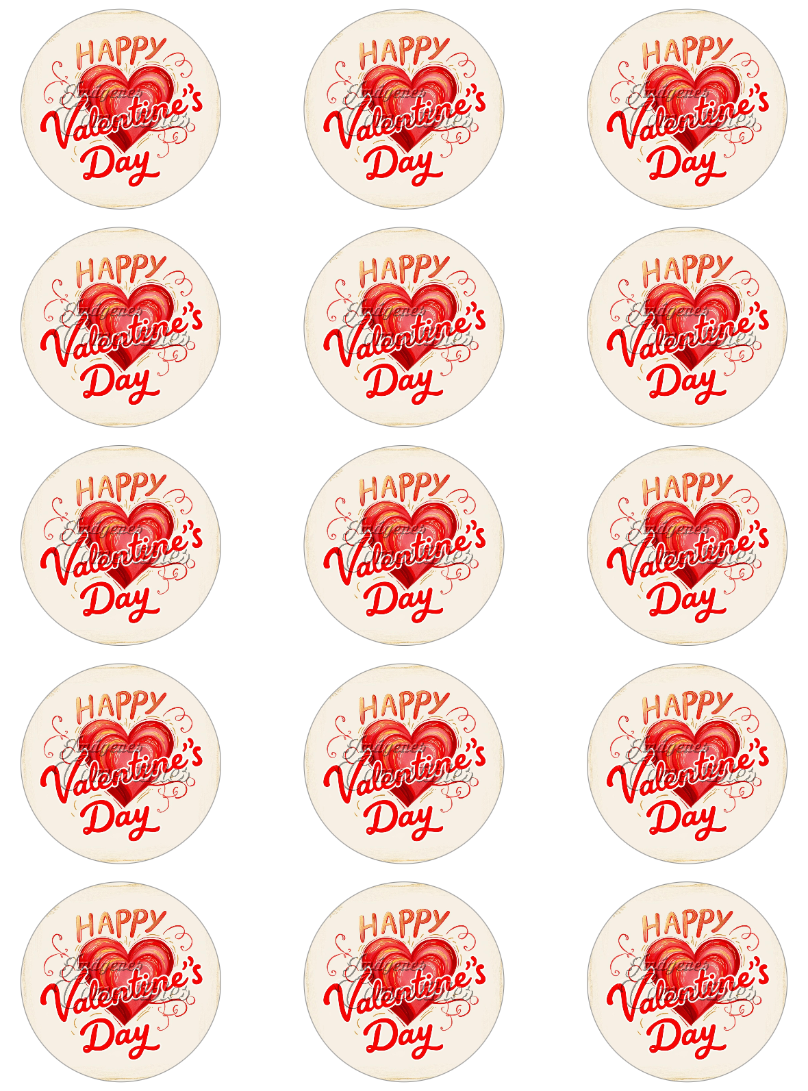 Hoja de azúcar 0.50 - San Valentín-E