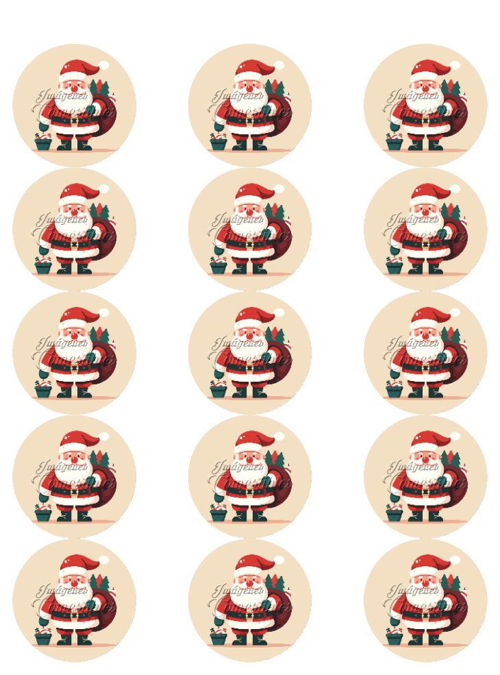 Hoja de azúcar 0.50 - Santa Claus-03