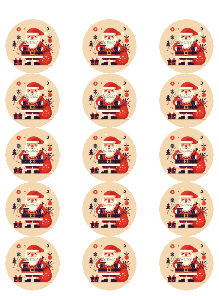 Hoja de azúcar 0.50 - Santa Claus-04