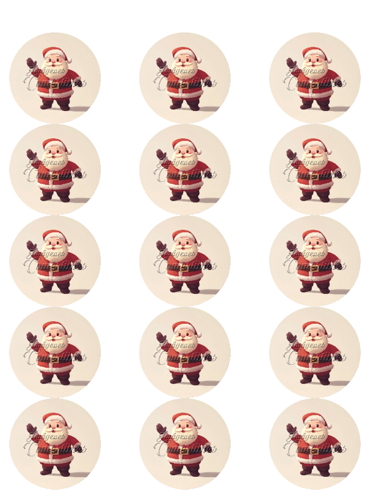 Hoja de azúcar 0.50 - Santa Claus-05
