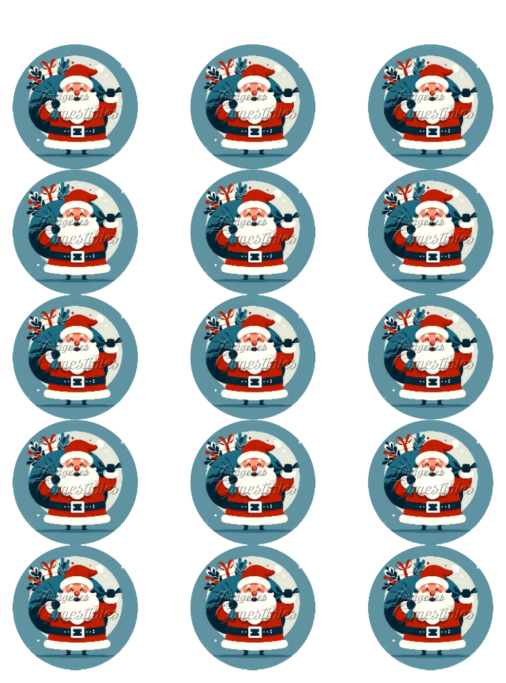 Hoja de azúcar 0.50 - Santa Claus-06