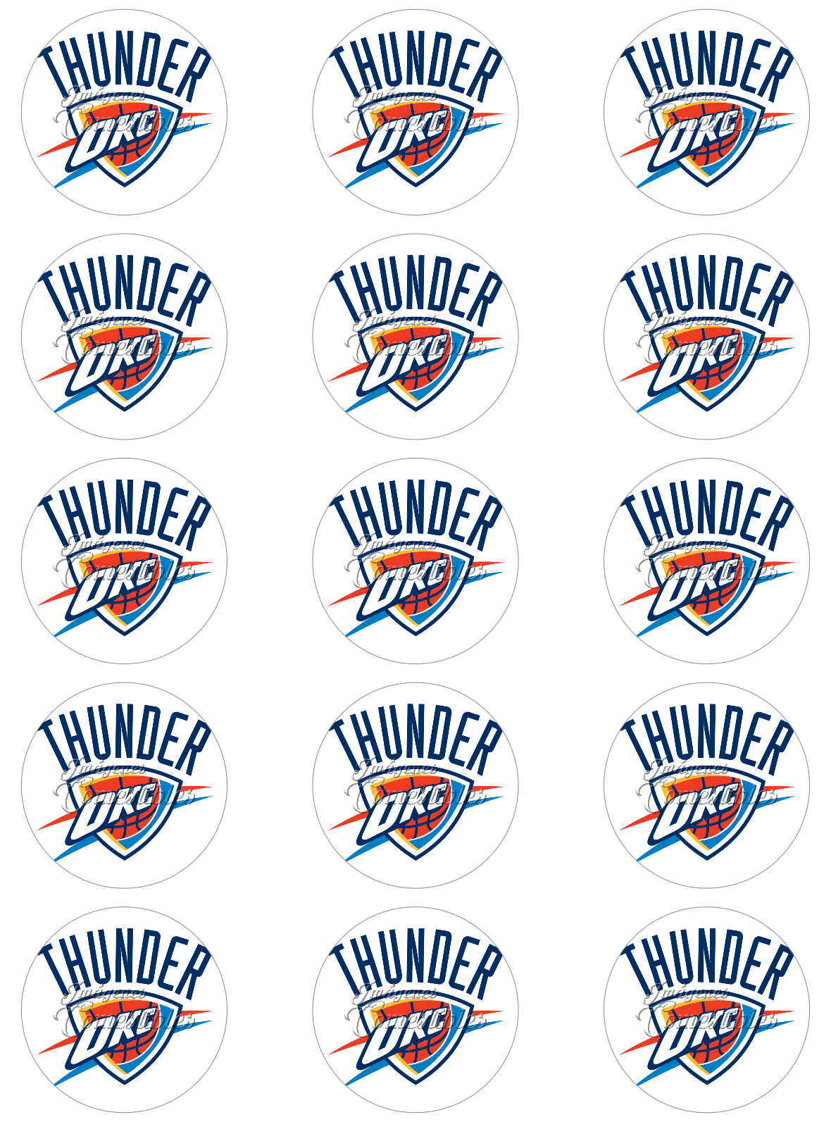Hoja de azúcar 0.50 - Oklahoma City Thunder