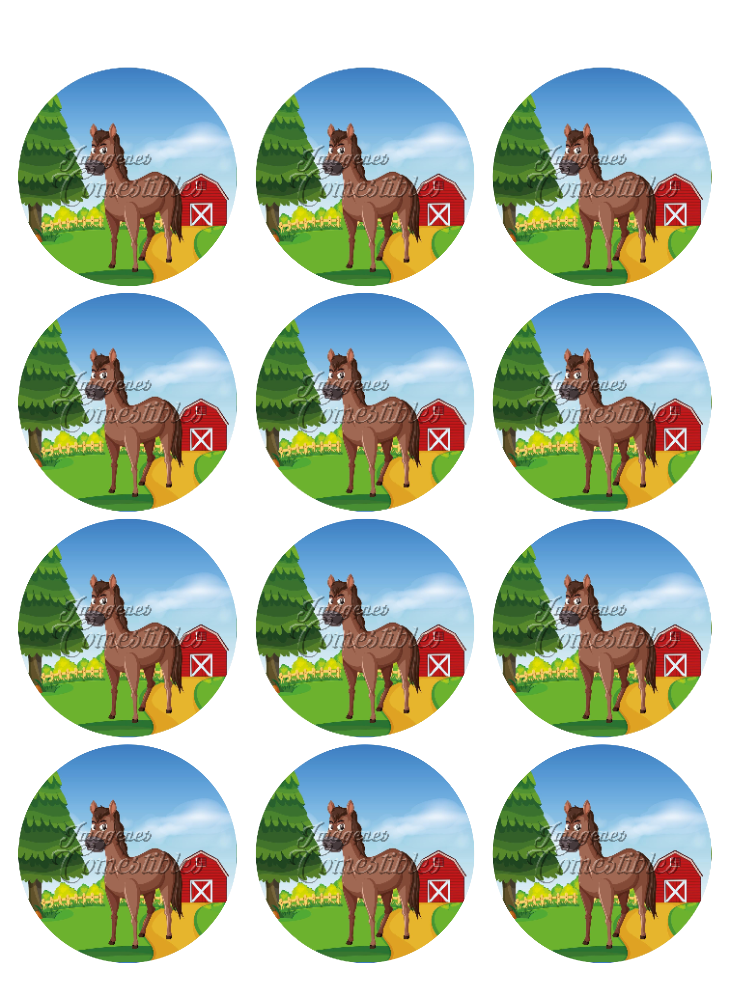 Hoja de azúcar 0.50 - Animales de la granja-1