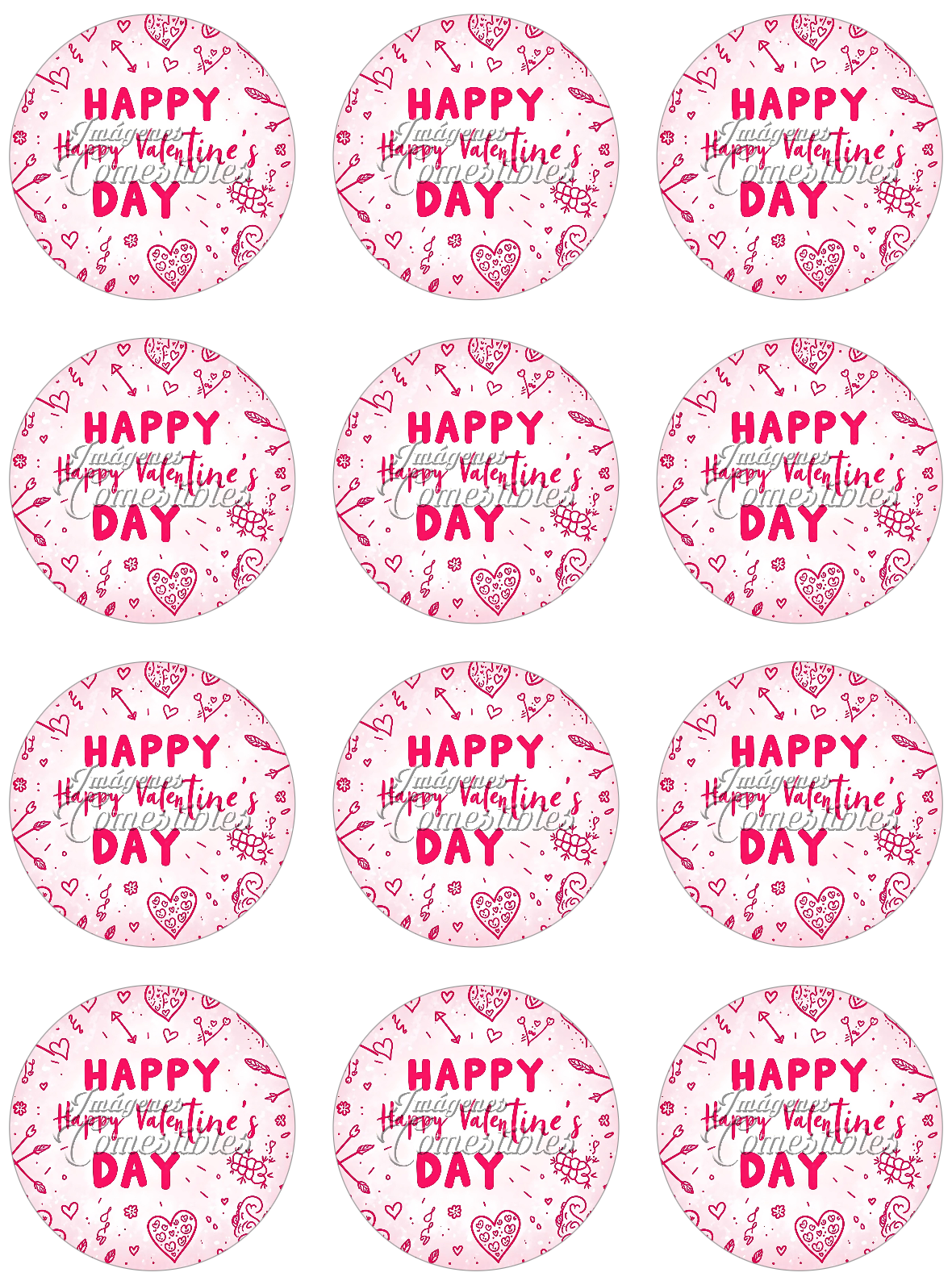 Hoja de azúcar 0.50 - San Valentín-B