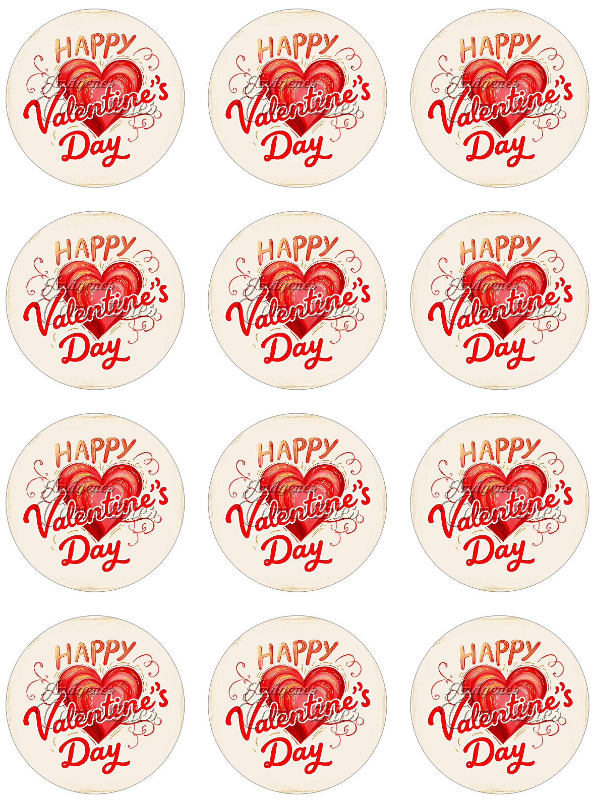 Hoja de azúcar 0.50 - San Valentín-E