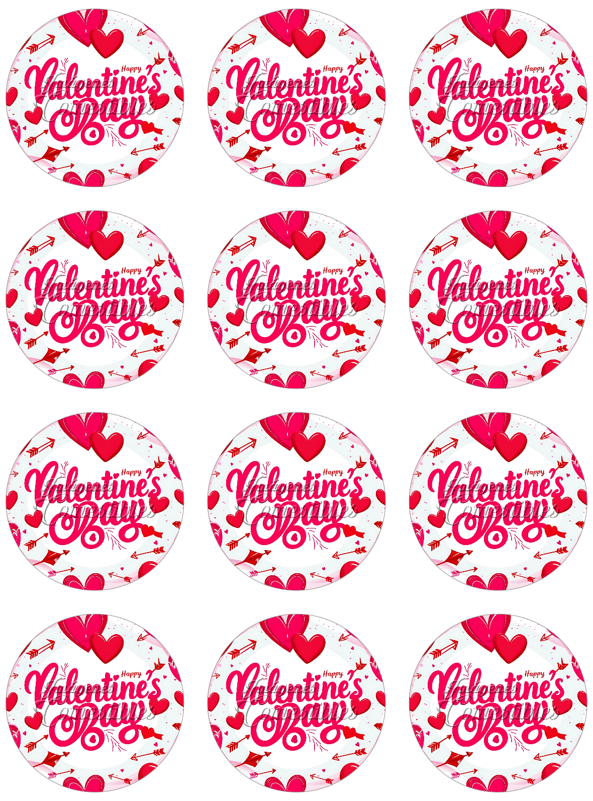 Hoja de azúcar 0.50 - San Valentín-F