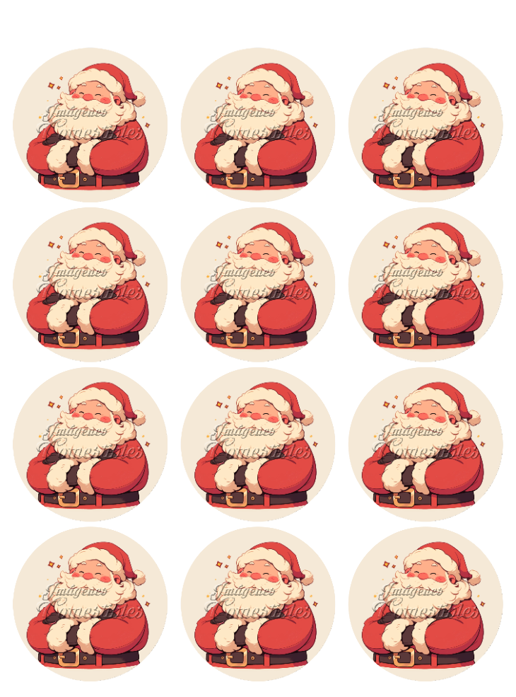 Hoja de azúcar 0.50 - Santa Claus-01