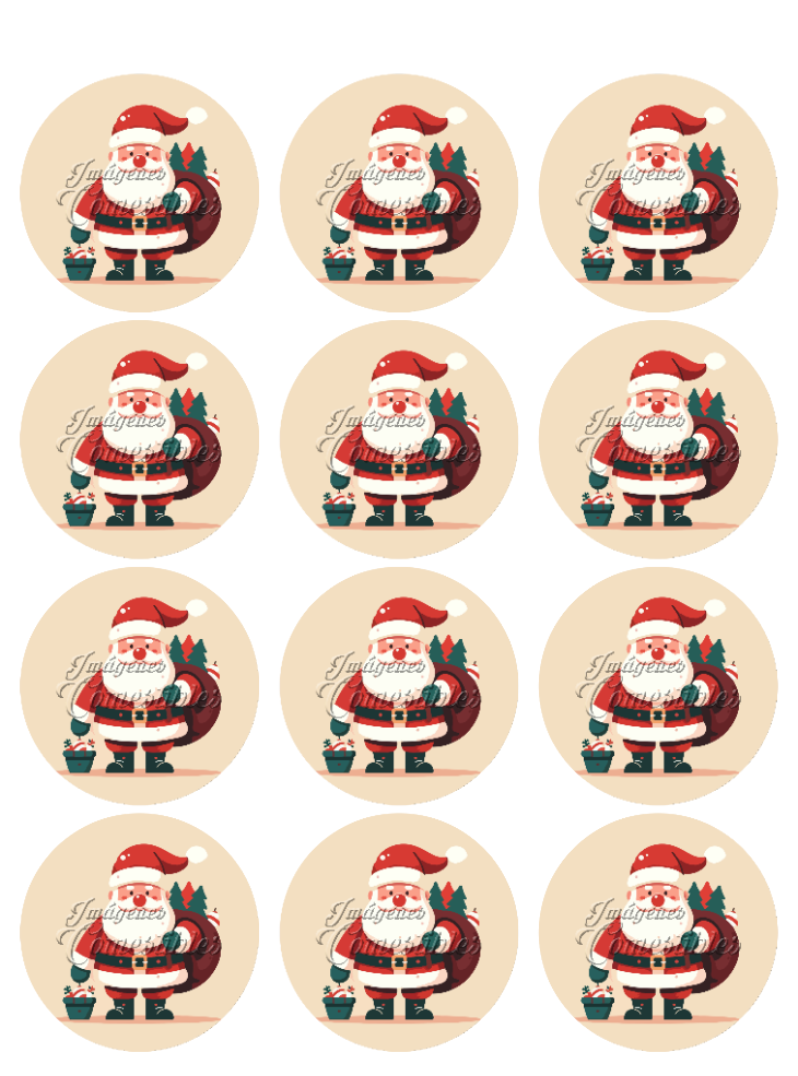 Hoja de azúcar 0.50 - Santa Claus-03