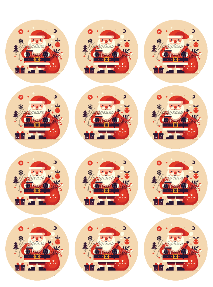 Hoja de azúcar 0.50 - Santa Claus-04