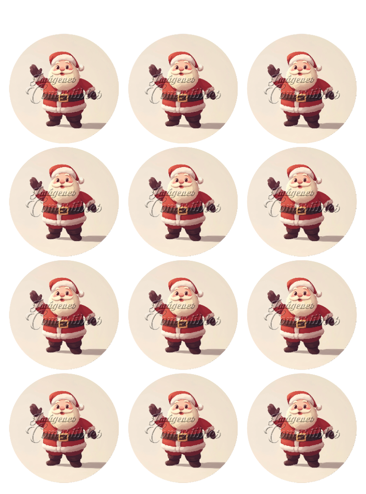 Hoja de azúcar 0.50 - Santa Claus-05