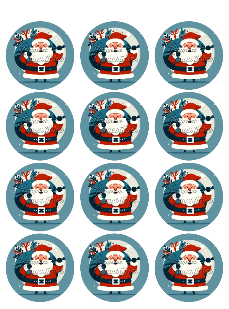 Hoja de azúcar 0.50 - Santa Claus-06