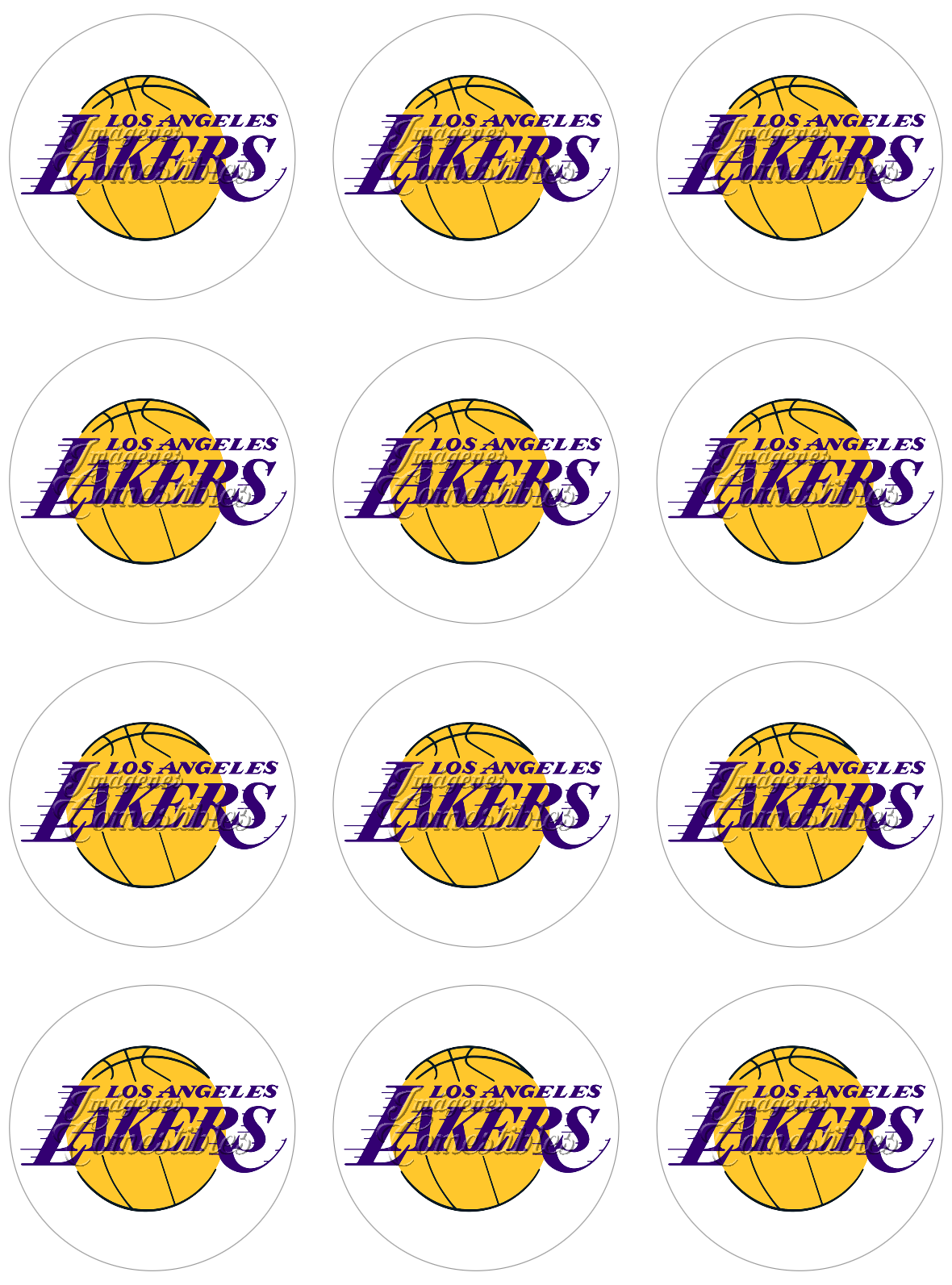 Hoja de azúcar 0.50 - Los Angeles Lakers