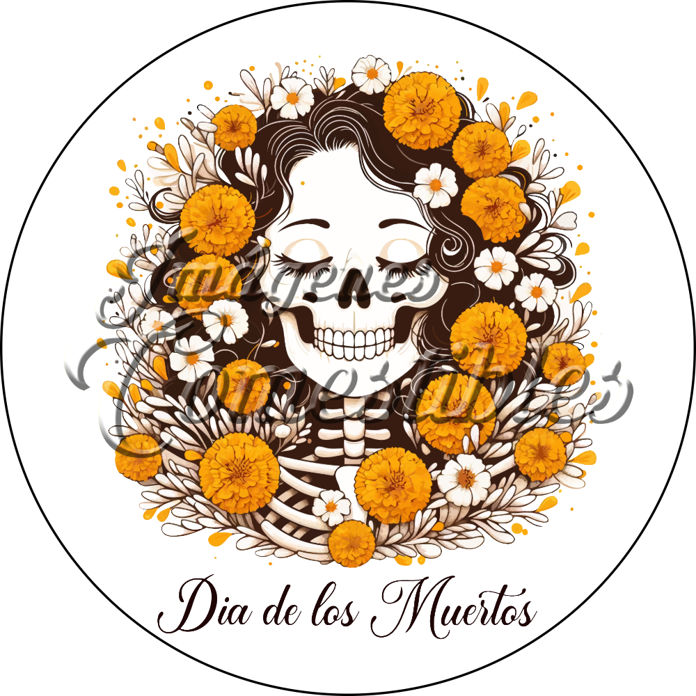 Oblea comestible Día de muertos-A