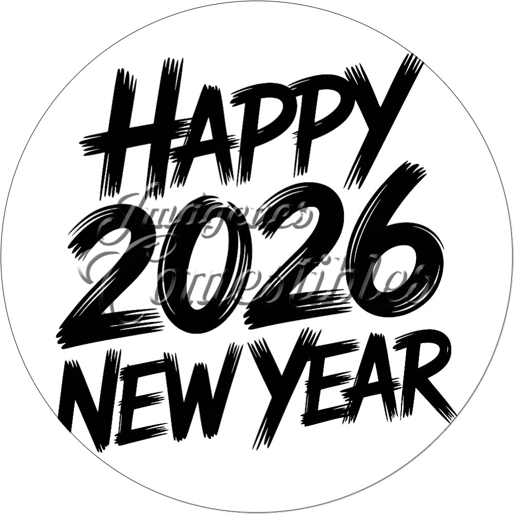 Oblea comestible - Año nuevo 2026-9