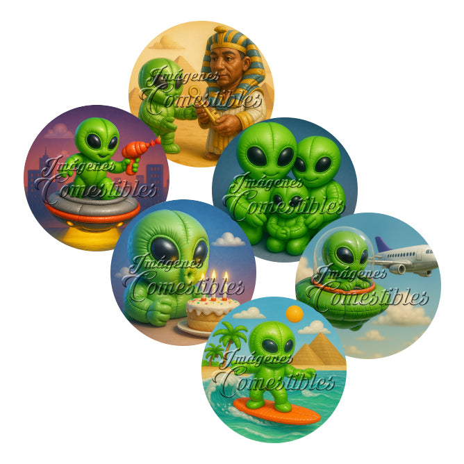 Obleitas comestibles - Alien