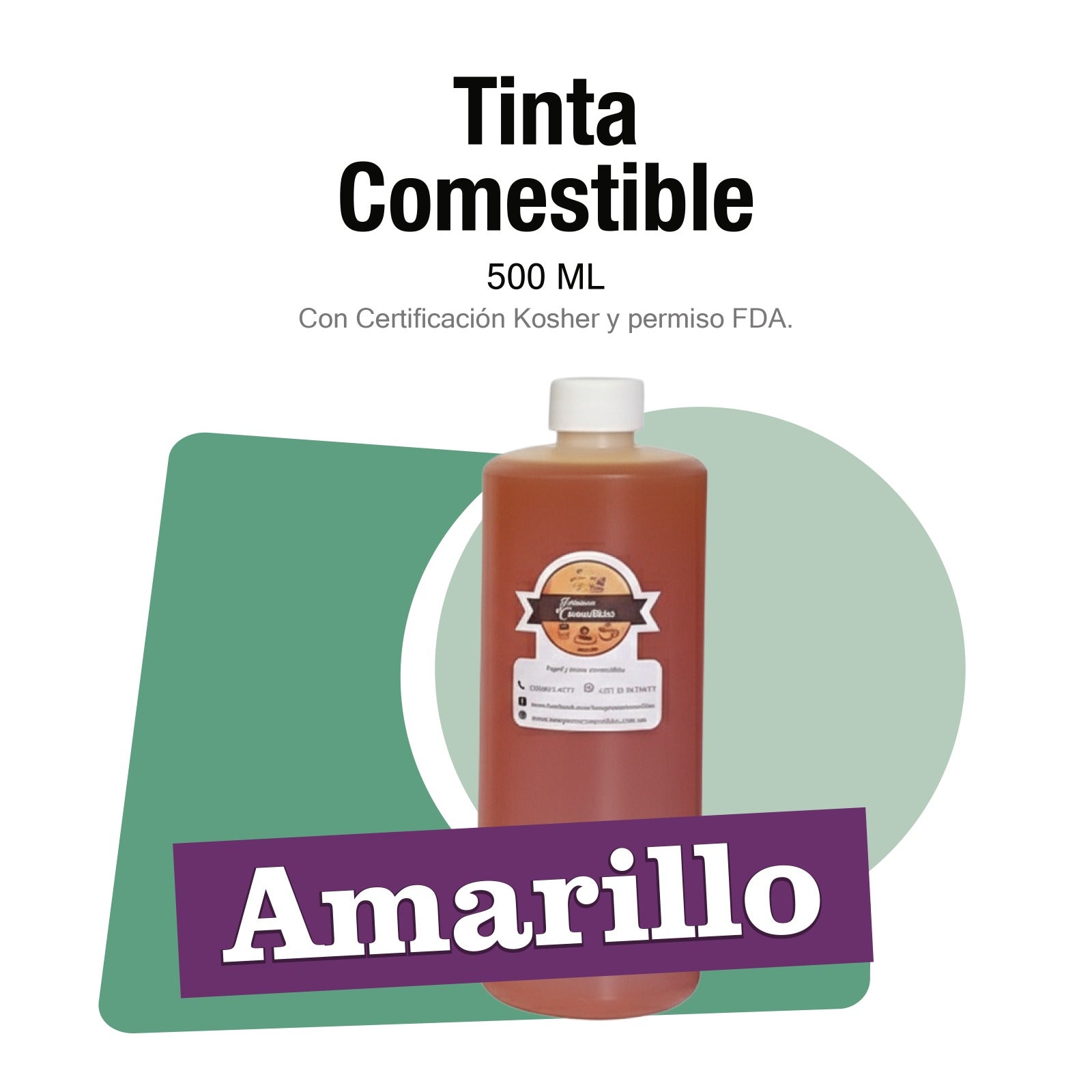 Tinta comestible Amarilla