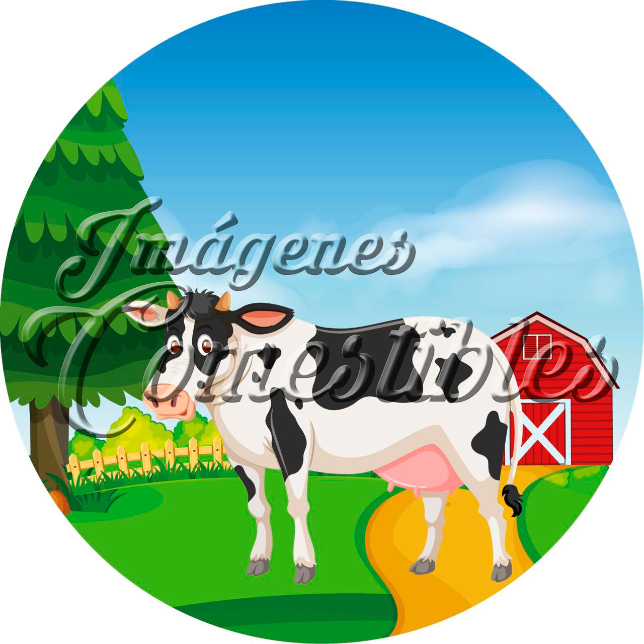 Oblea comestible - Animales de la granja-3