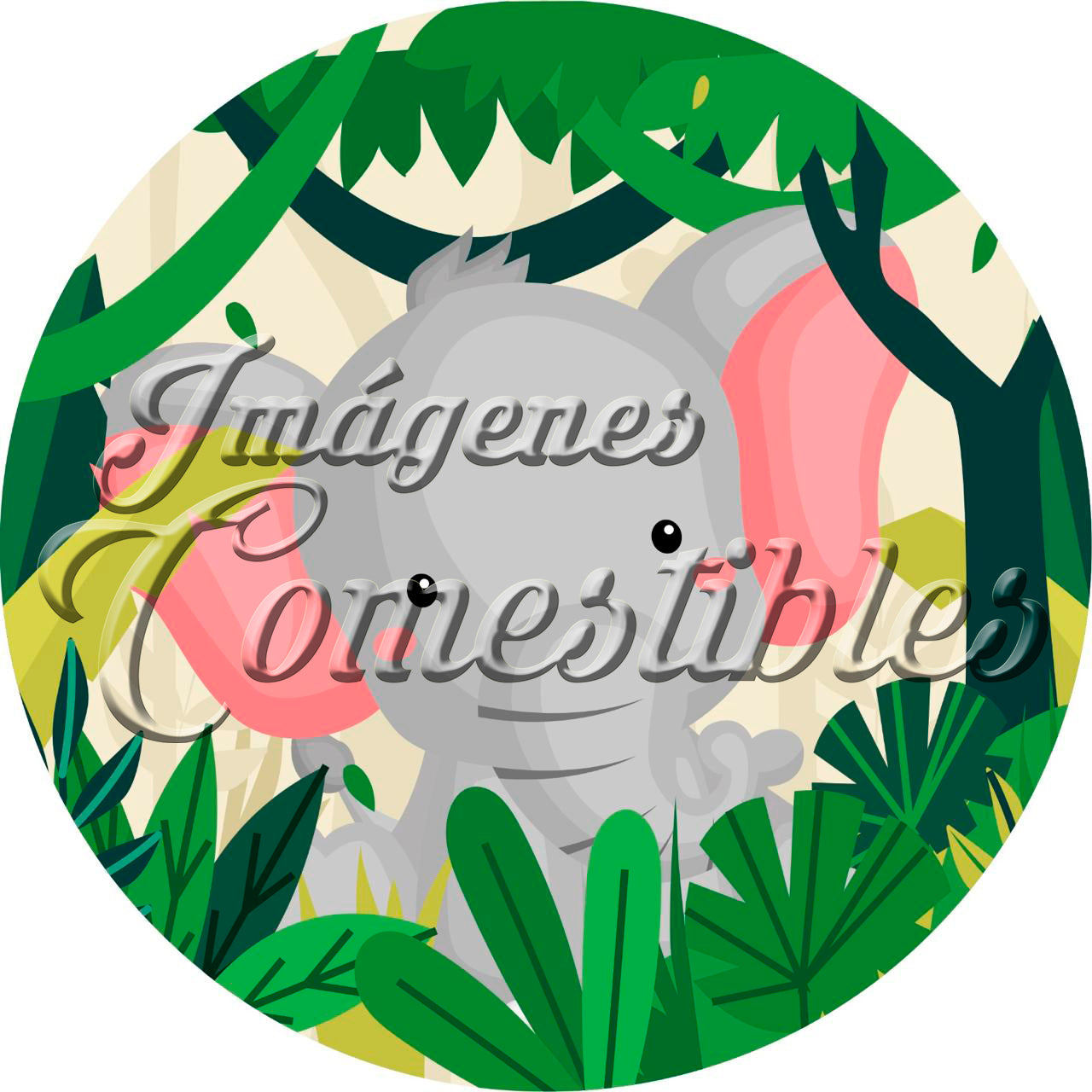 Oblea comestible - Animales de la selva-3