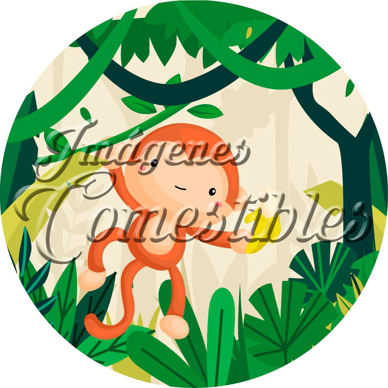 Oblea comestible - Animales de la selva-5