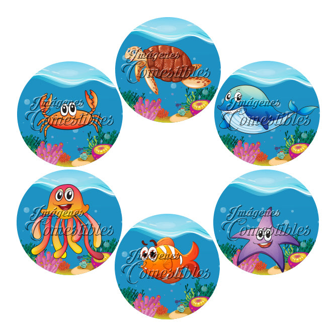 Obleitas comestibles - Animales del mar