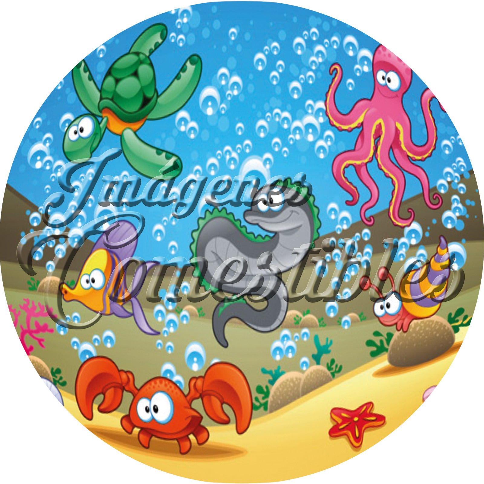 Oblea comestible - Animales del mar