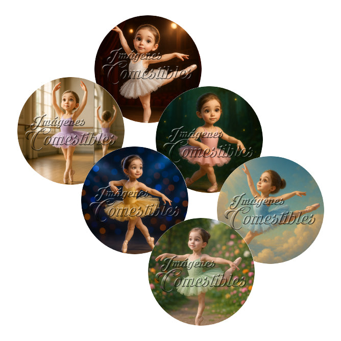 Obleitas comestibles - Ballet niña