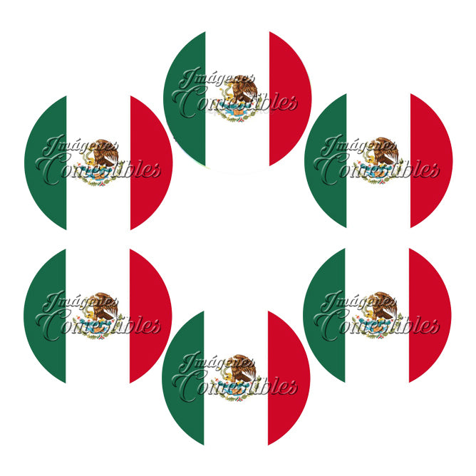 Obleitas comestibles - Bandera México