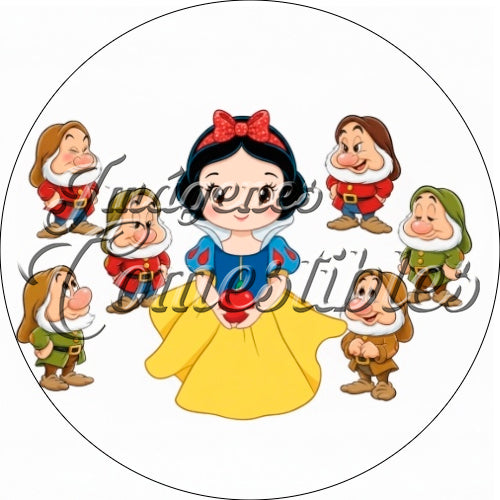 Oblea comestible - Blanca nieves-A