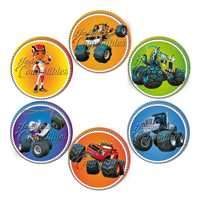 Obleitas comestibles - Blaze and the monster machines