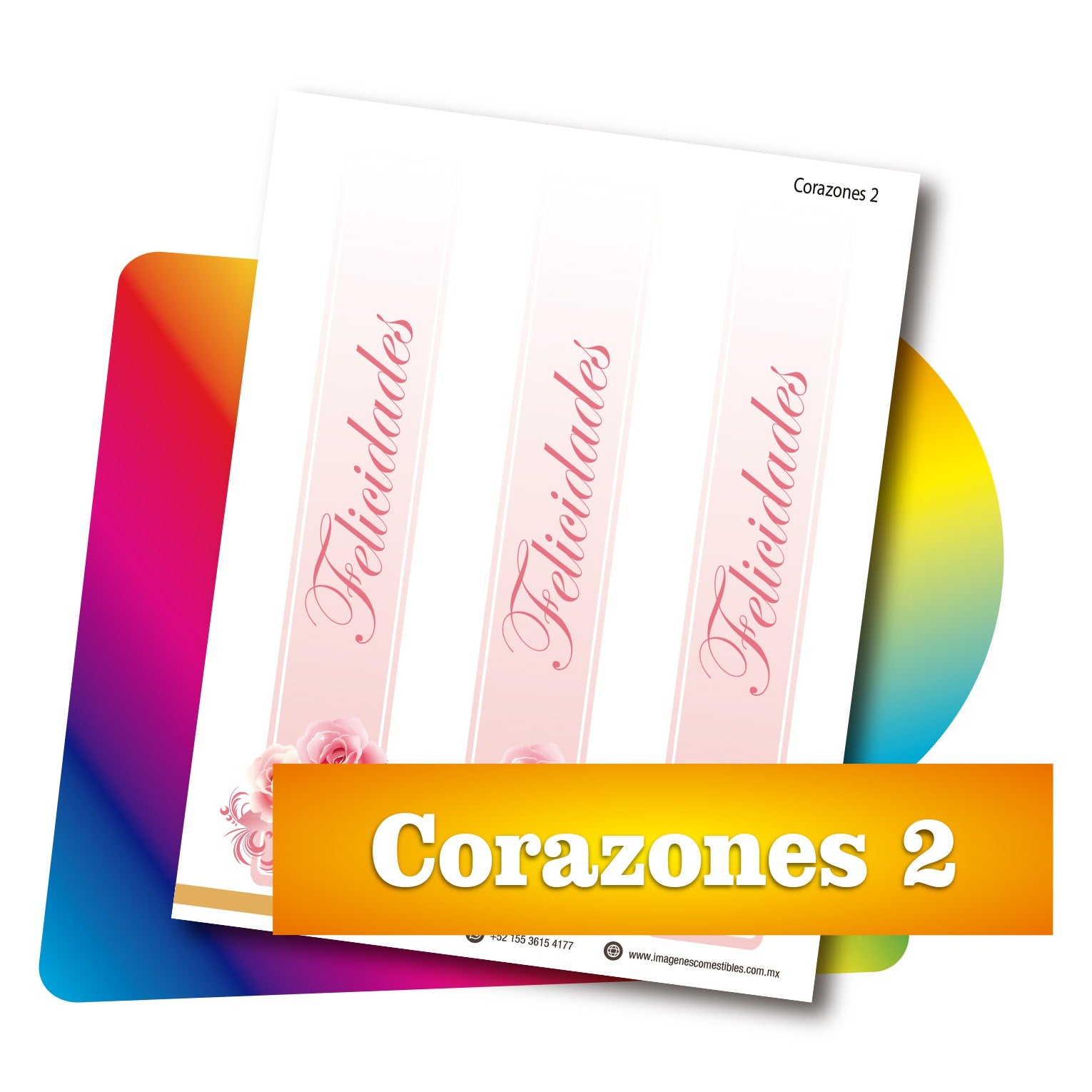 Cenefas PDF 3 de 6 cm. de alto. Corazones 2