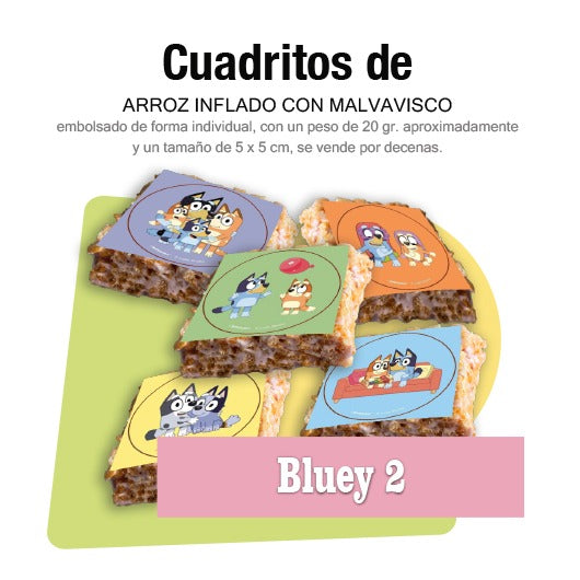 Cuadritos de arroz inflado - Bluey-2