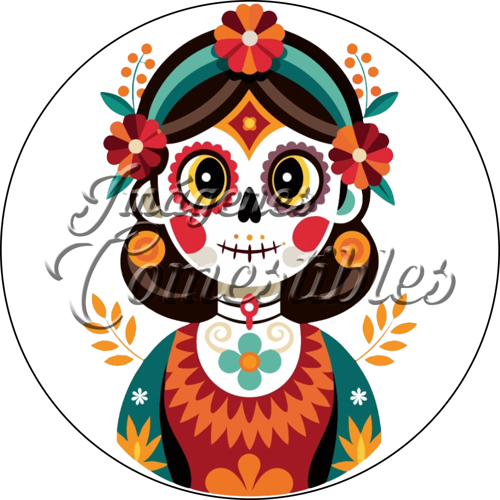 Oblea comestible Día de muertos-B