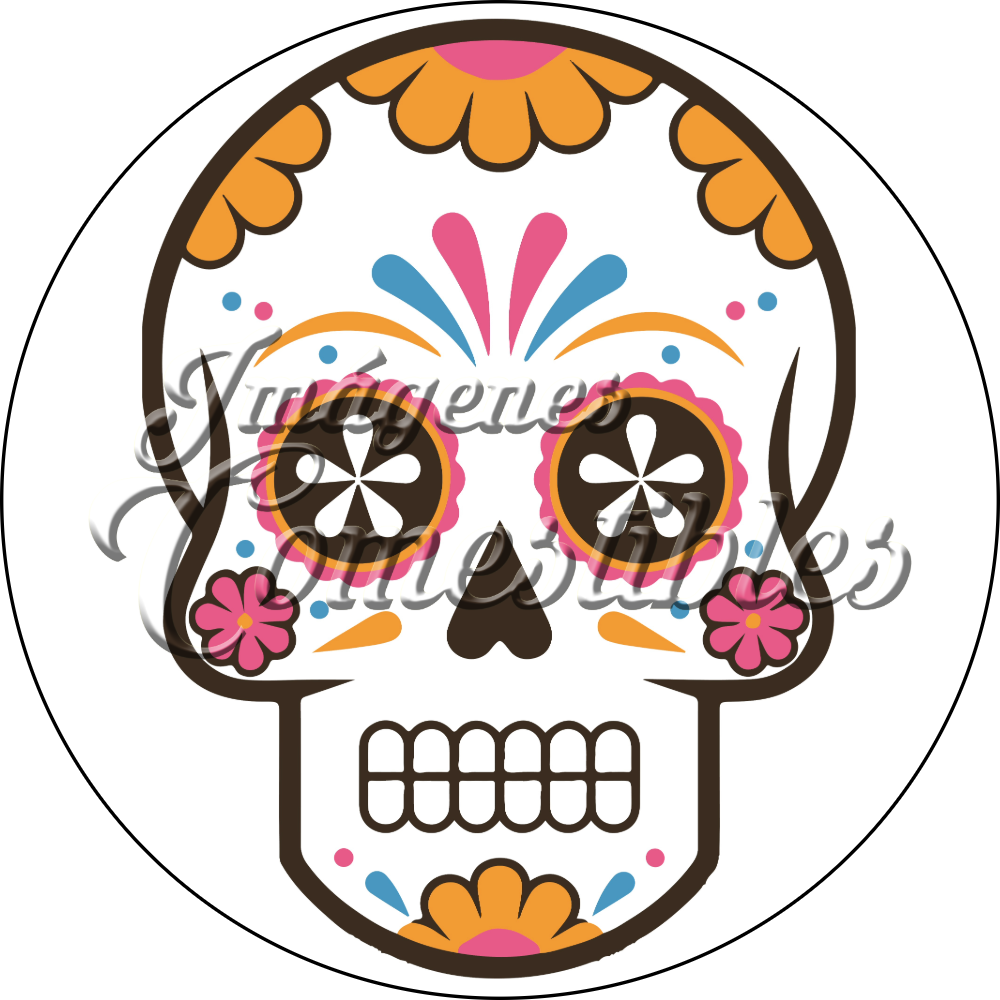 Oblea comestible Día de muertos-C