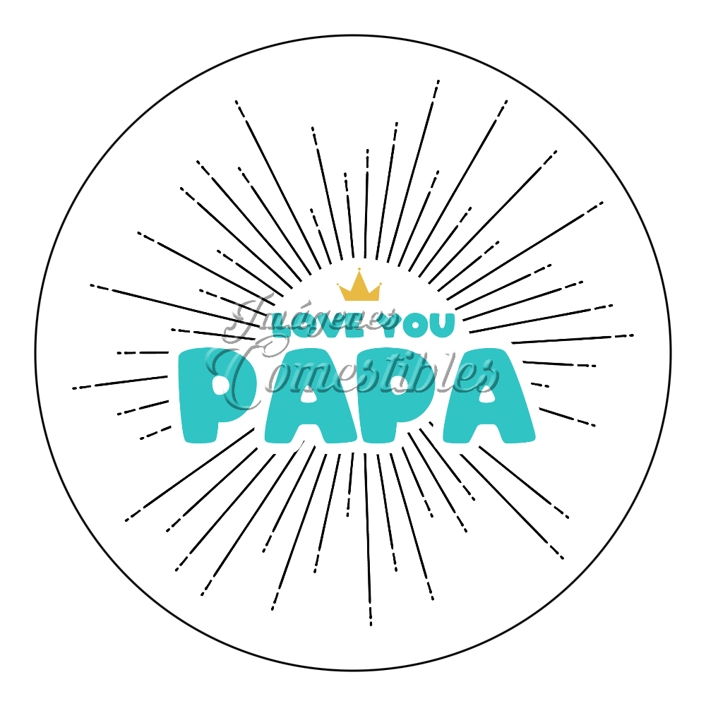 Oblea comestible - Día del Padre-A6