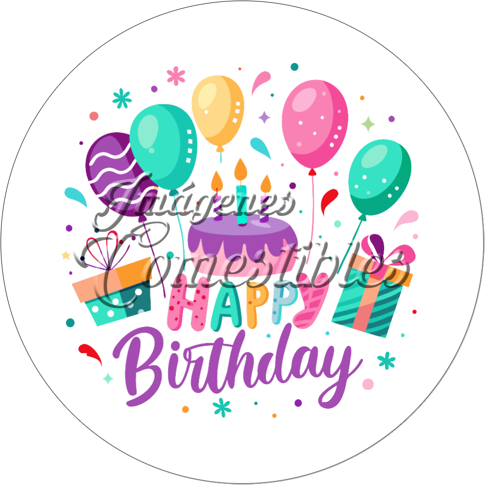 Oblea comestible - Feliz cumpleaños-01