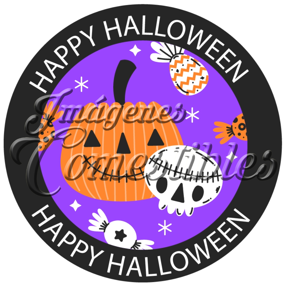 Oblea comestible Halloween-F