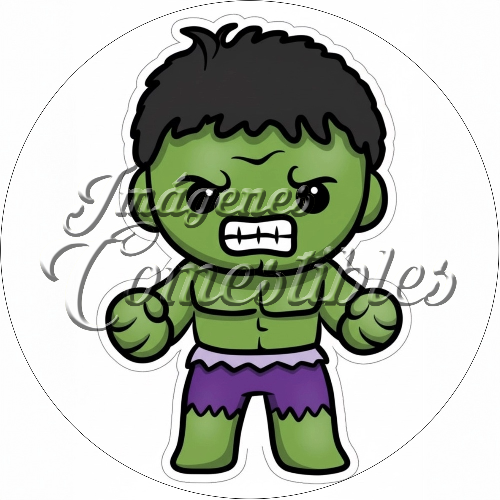 Oblea comestible Hulk-A