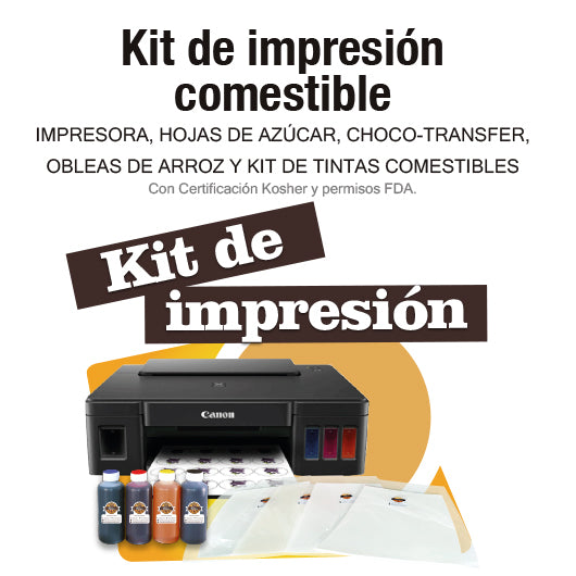 Kit de impresión comestible
